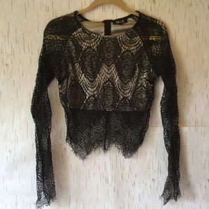 Lace crop top